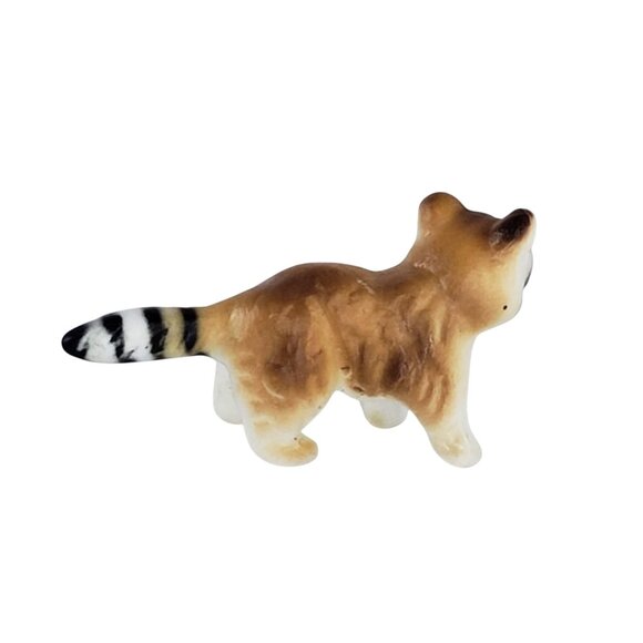 Vintage Bone China Raccoon Figurine Miniature Collectible Animal Trash Panda - Picture 3 of 8